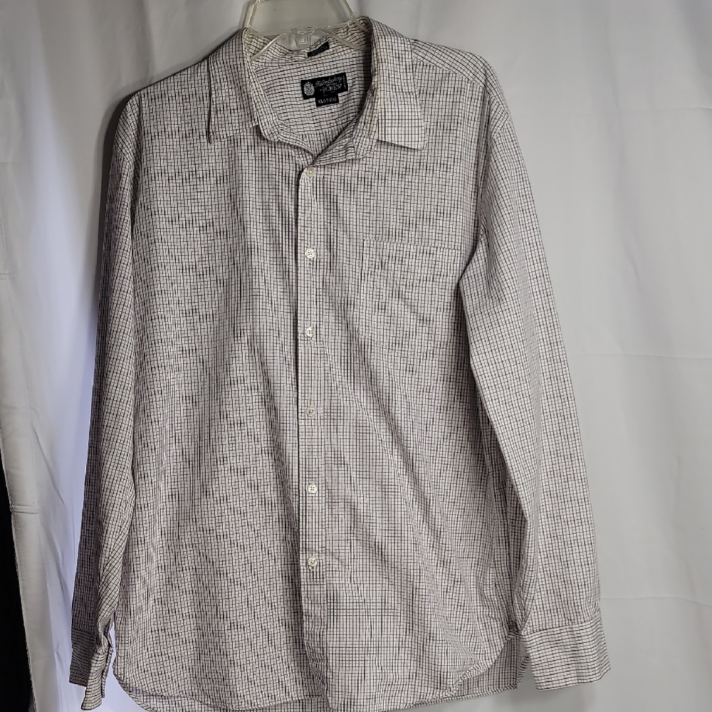 J. Crew Black and White Casual Button Down Shirt